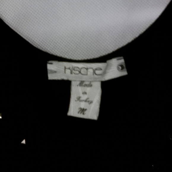 Black Sleeveless Dress with Studded V-Neck Kische Women's size Medium - Picture 6 of 6